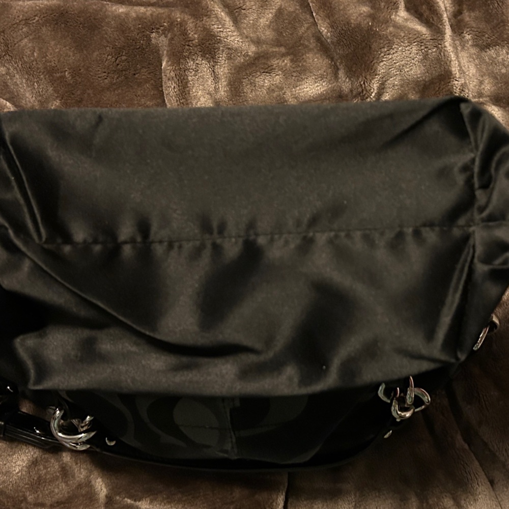 Coach Elegant Black and Gray Shoulder Bag - Picture 7 of 11